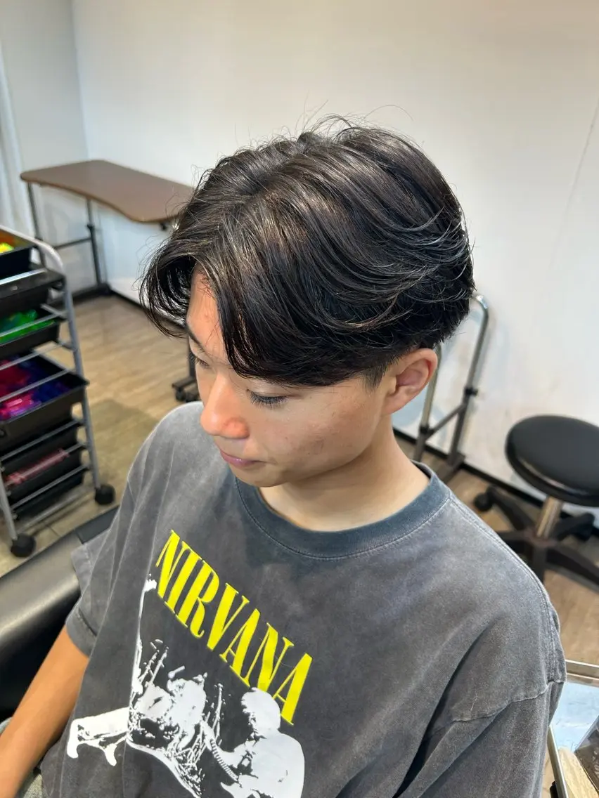 メンズ メンズパーマ カット パーマ ishizuka toaのヘアスタイル