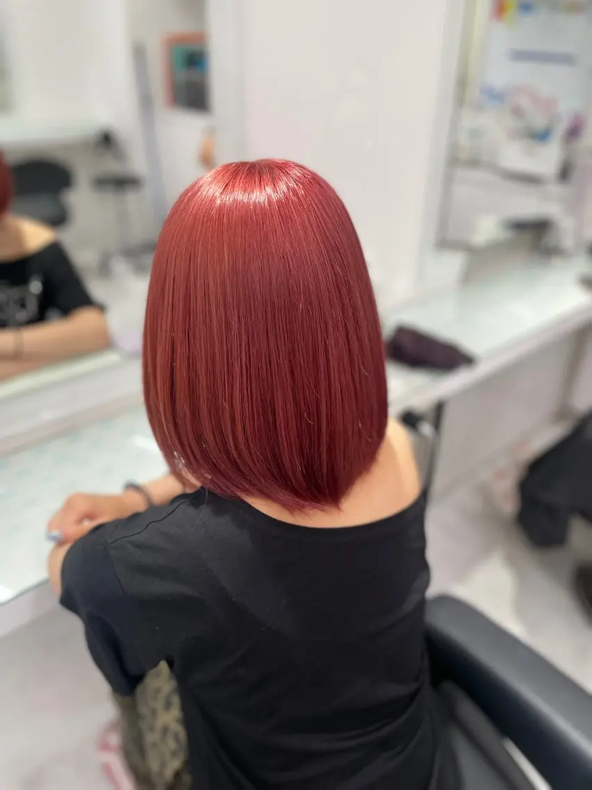 ミディアム カラー ヘアカラー トリートメント トレンド暖色ヘア🍒 miu🍒のヘアスタイル