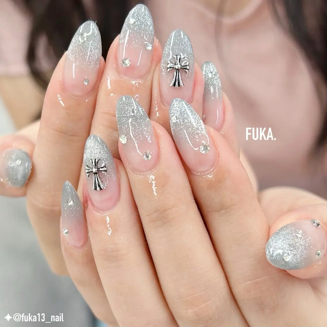 ネイル グラデーション マグネットネイル シンプルネイル ハンドネイル Nail♡Fuka. /6月予約受付中のネイルデザイン