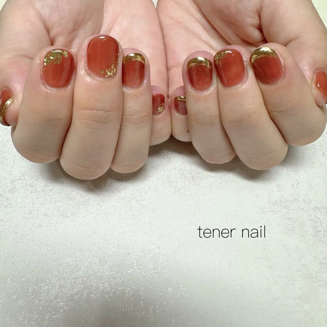 ネイル ゴールド ハンドネイル テネルネイル tener nailのネイルデザイン