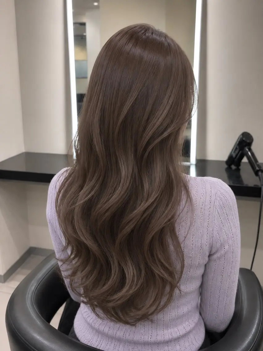 ミディアム カラー ブラウンカラー トリートメント 🌈ウルトワ水素 髪質改善naru🌈のヘアスタイル
