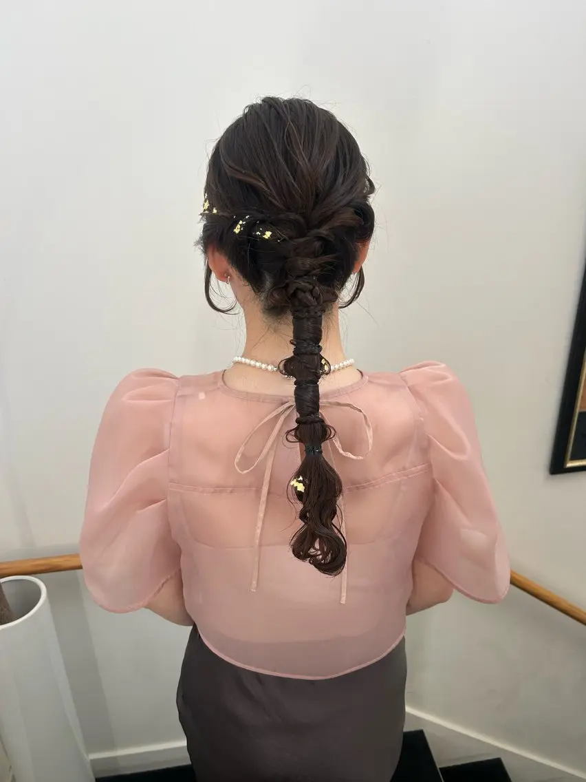 ヘアアレンジ 結婚式・ブライダル ヘアセット lapis / soraのヘアスタイル