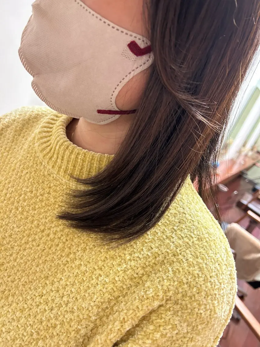 ロング Mao 🎀bob Oliveカラー🌿のヘアスタイル