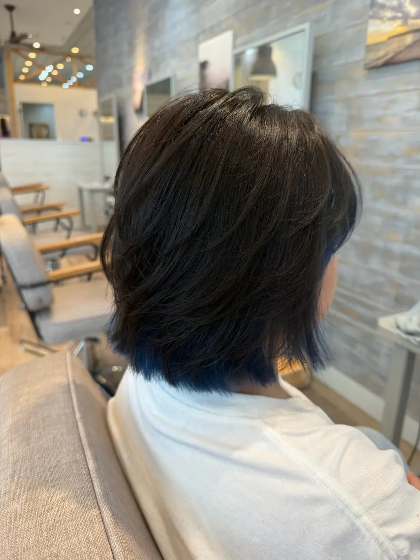 ショート カラー インナーカラー レイヤーカット ヘアカラー ななる ／モデル様募集中‼️のヘアスタイル