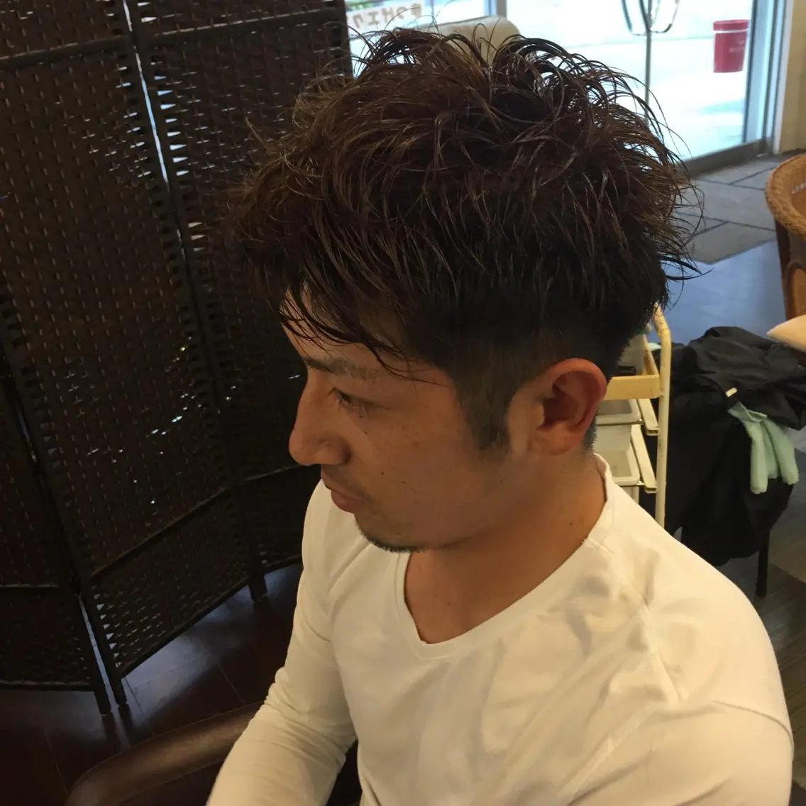 ショート パーマ カット ヘアカラー ヘアサロンオスカー 岸和田蛸地蔵店のヘアスタイル
