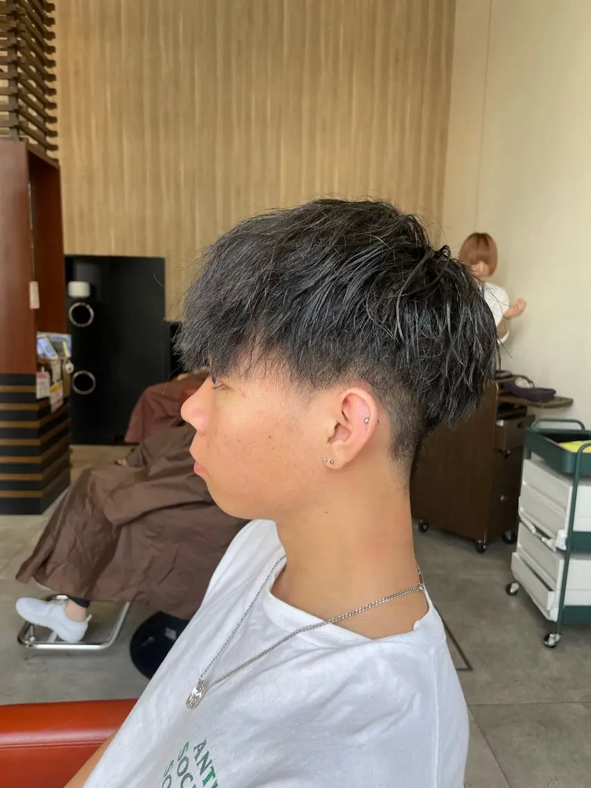 ショート メンズ マッシュ メンズパーマ 💎髪質改善💎 村山 歩美のマツエク・マツパデザイン