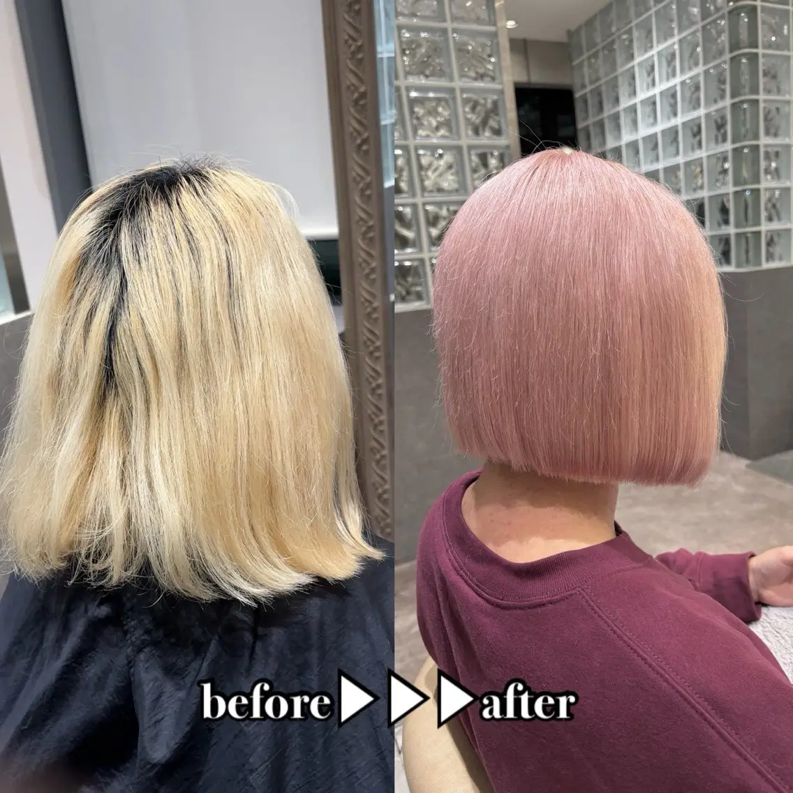 ミディアム ヘアカラー トリートメント Lond robinのヘアスタイル