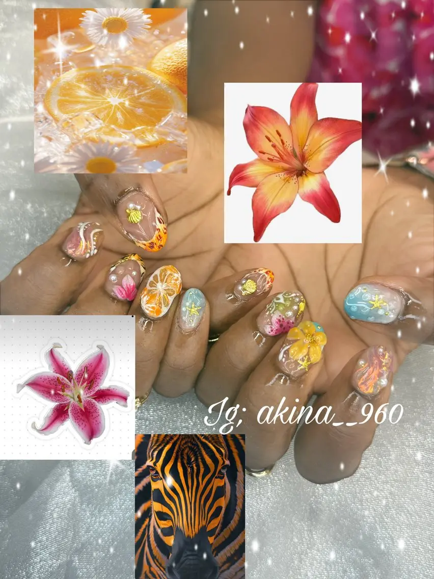 ネイル フットネイル 氷ネイル・うるうるネイル マットネイル ニュアンスネイル リボン ハンドネイル Akina Nailのネイルデザイン