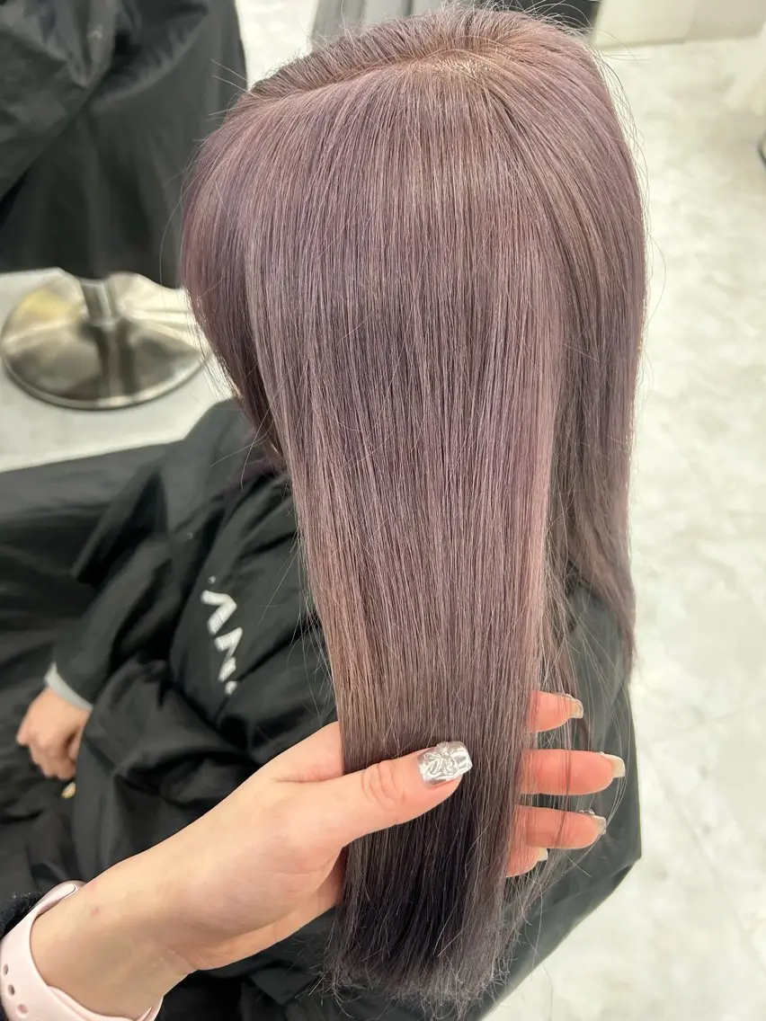 ロング 淡色ラベンダー♡ ニーナ🎀🦙のヘアスタイル