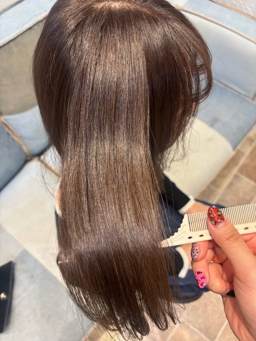 ロング カラー アッシュ アッシュブラウン ブラウンカラー ヘアカラー Agu.hair_ ミナミのヘアスタイル