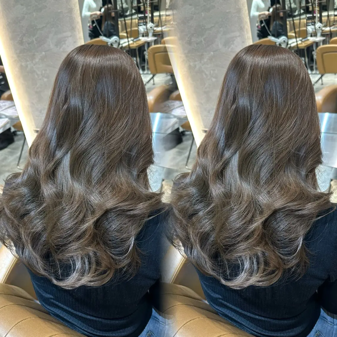 ロング 髪質改善 カット ヘアカラー トリートメント ヘアセット 銀座副店長/レイヤー /髪質改善/田島のヘアスタイル