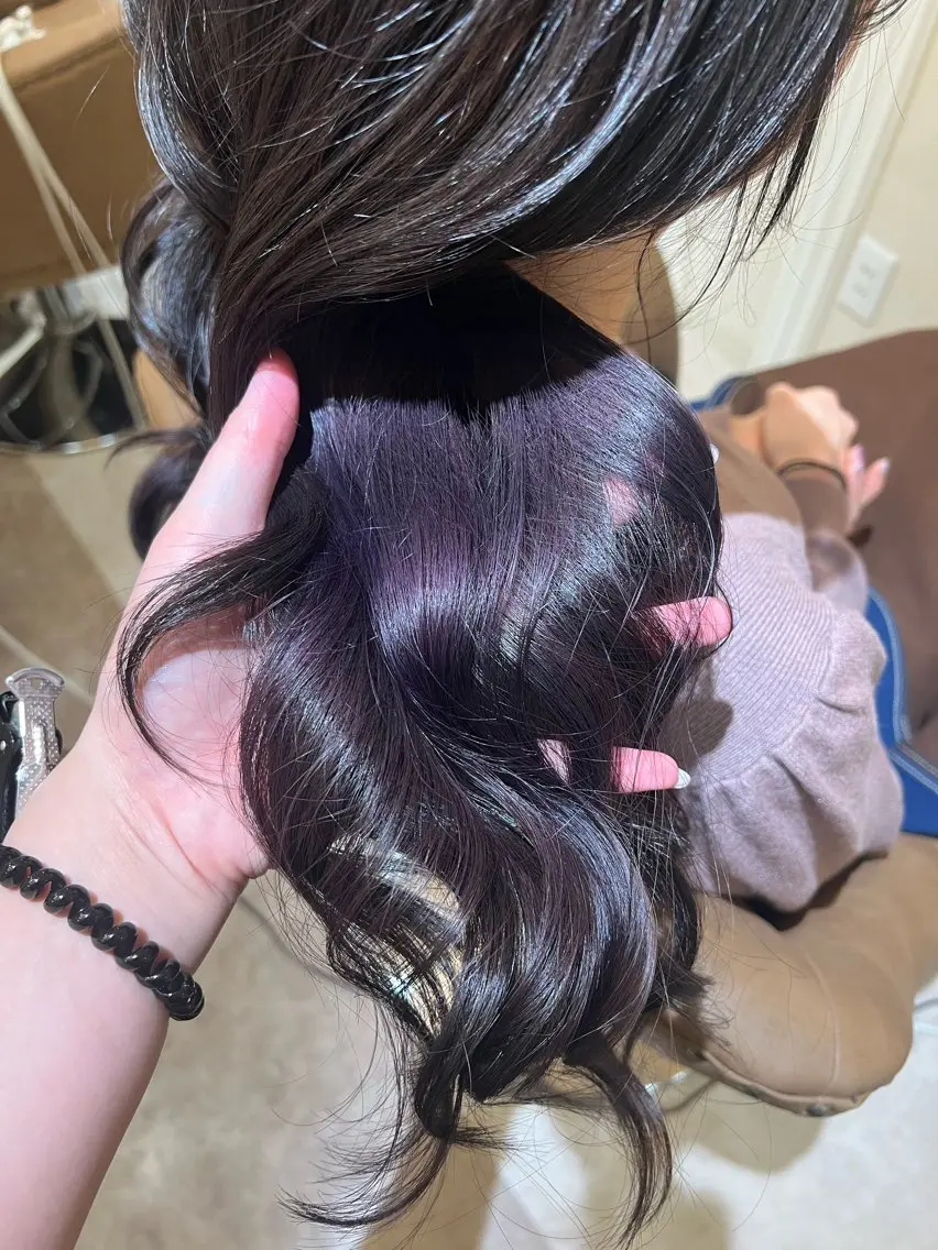 ロング カット ヘアカラー トリートメント ヘアケアソムリエ MIKUのヘアスタイル