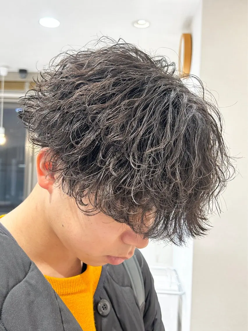 ショート パーマ メンズ トリートメント カット パーマ トリートメント パーマの達人🌀 メンズ特化/壮真のヘアスタイル