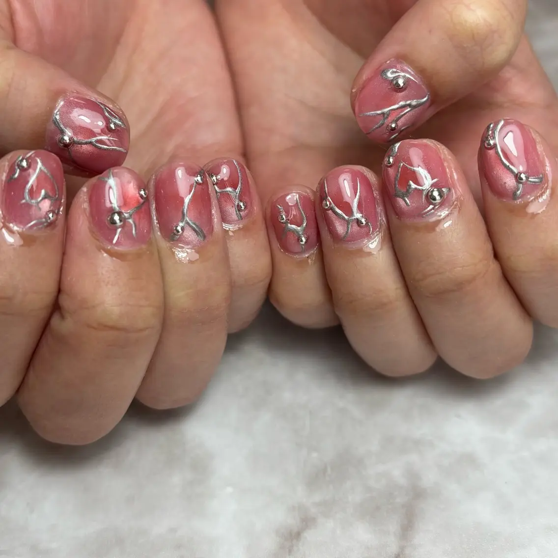 ネイル ハンドネイル NAILSALON en+沖縄市美原のネイルデザイン