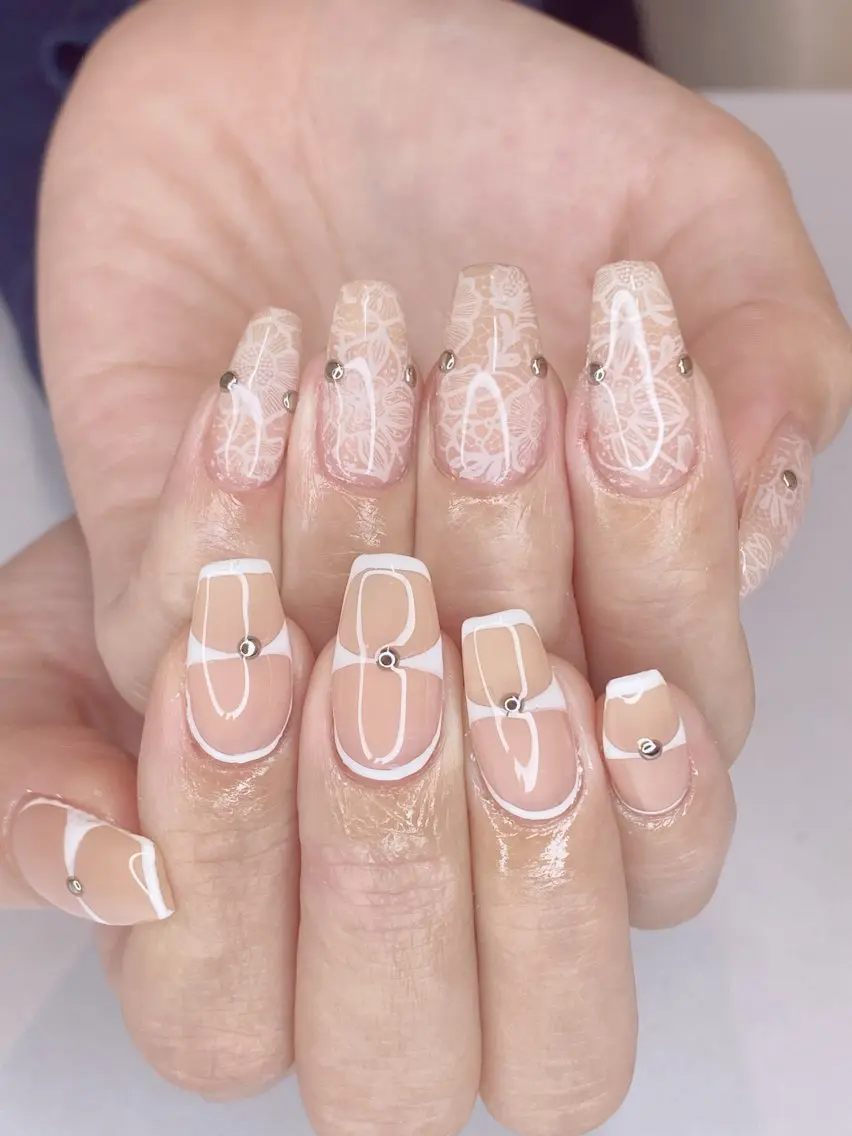 ネイル アートネイル オーロラネイル クリアネイル グラデーション ハート Ｎail Ｓalon ertiのネイルデザイン