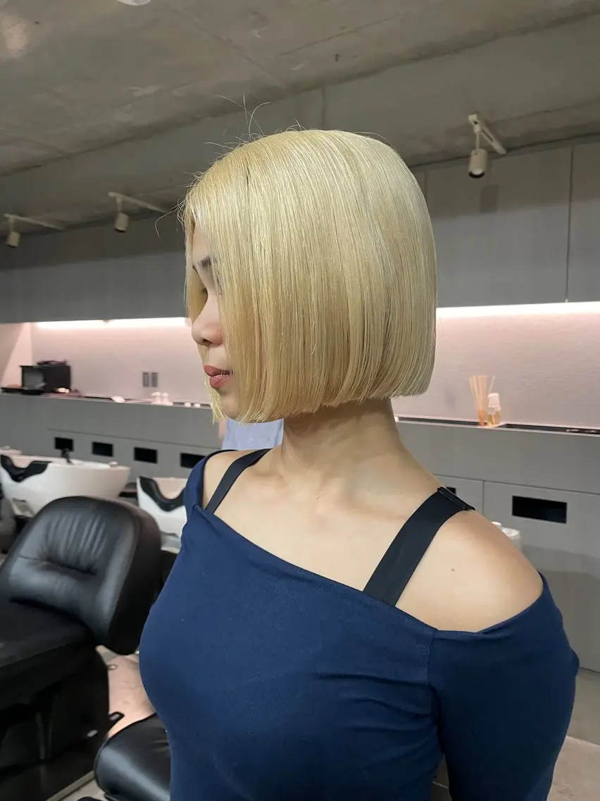 ミディアム カラー カット ヘアカラー トリートメント 表参道🌿赤み消し カラー/チナツのヘアスタイル