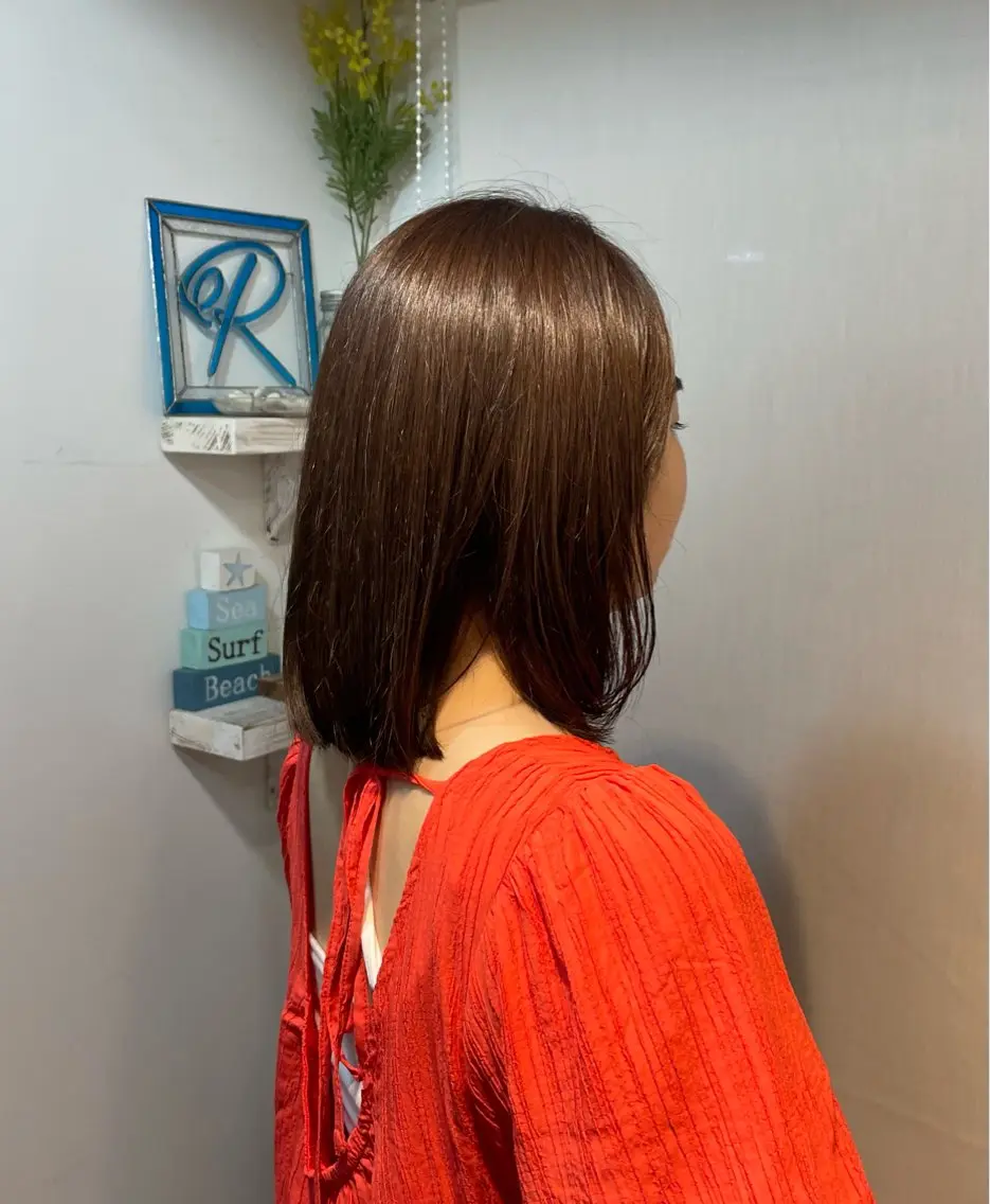 カラー ベージュカラー 艶カラー/暖色カラー RENAのヘアスタイル