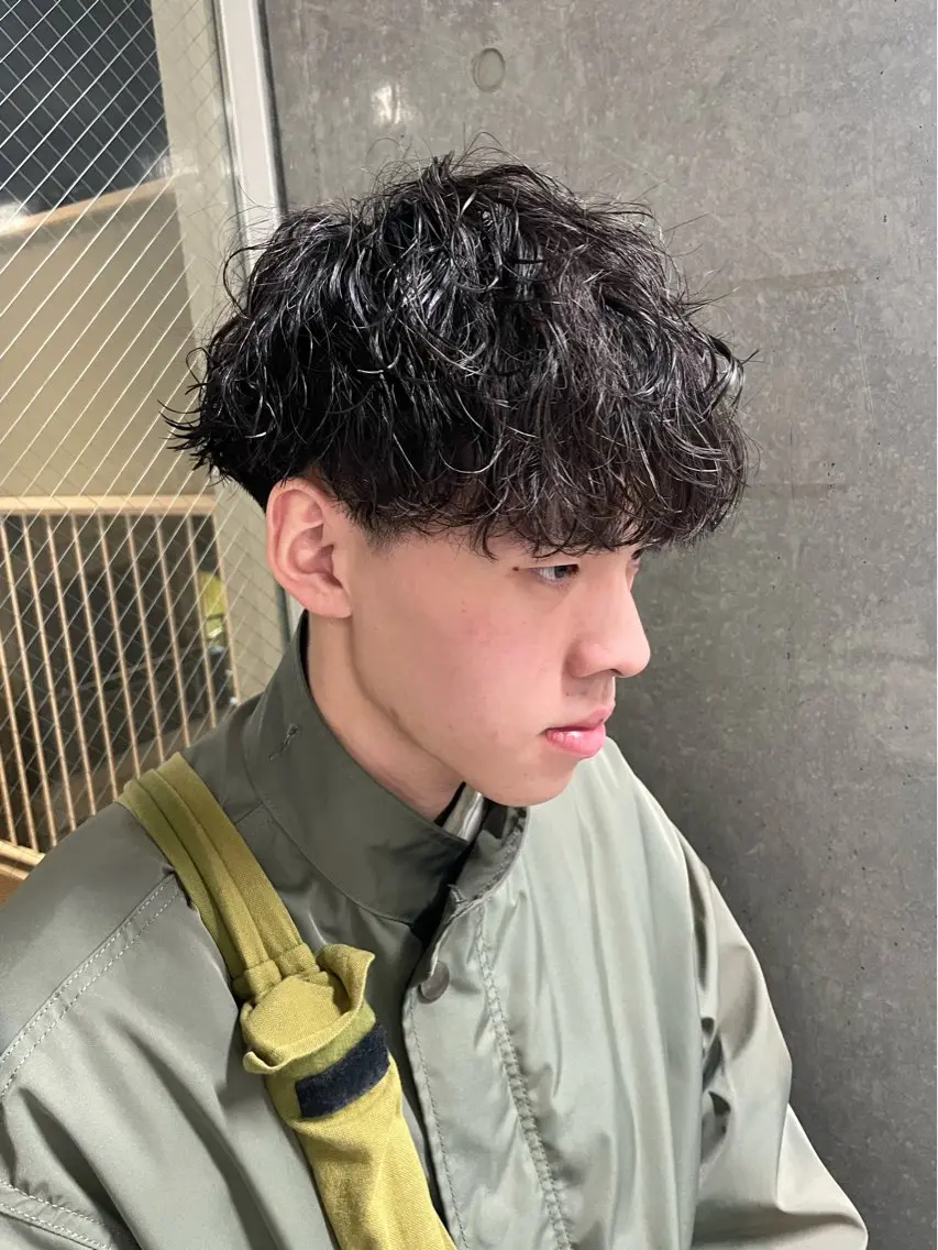 パーマ メンズ カット パーマ トリートメント ヘッドスパ ヘアセット メンズモテパーマ💙 fuwaのヘアスタイル