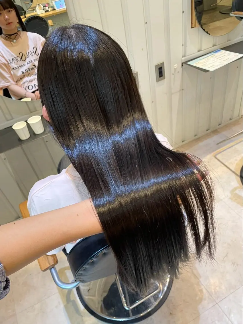 ロング 縮毛矯正 縮毛矯正 Uehara kenのヘアスタイル