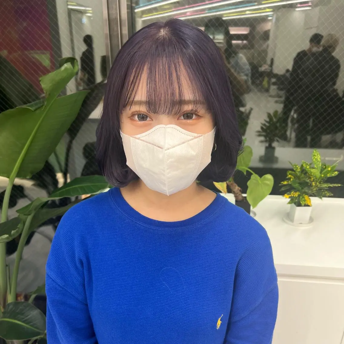 ショート カラー パーマ ヘアアレンジ メンズ キッズ ネイル マツエク・マツパ アイブロウ メンズハイトーン ハイトーンカラー ラベンダーカラー 眉カラー ボブ KANAMI 🌏のヘアスタイル
