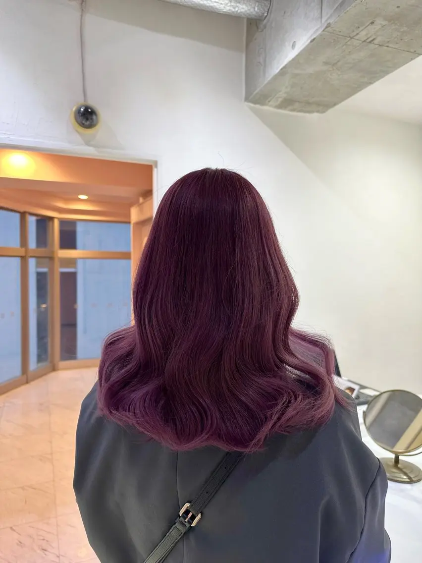 ミディアム カラー ヘアカラー トリートメント モテ艶🪄ベージュ カラー🧸RUKAのヘアスタイル
