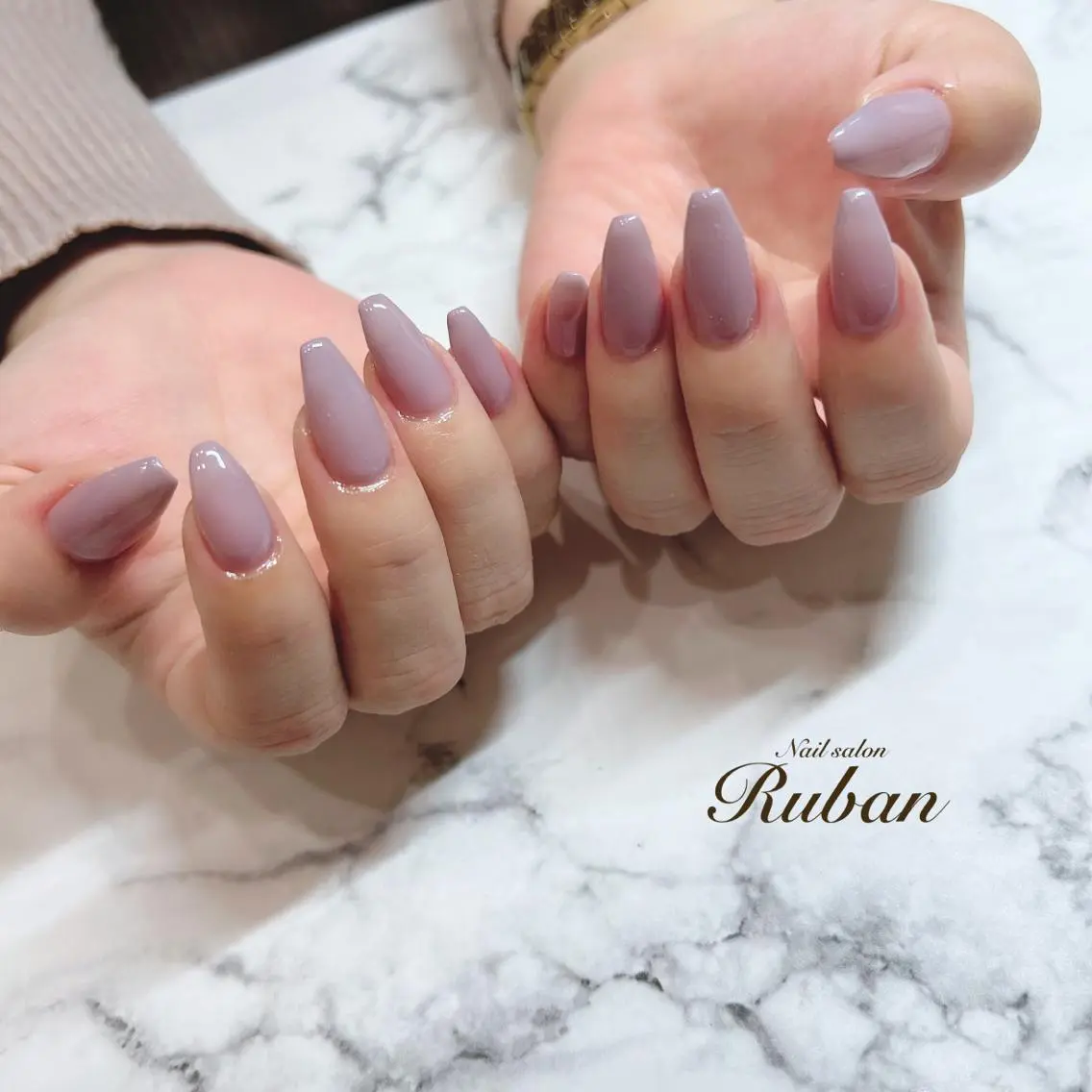 ネイル ワンカラーネイル Nail salon Rubanのネイルデザイン