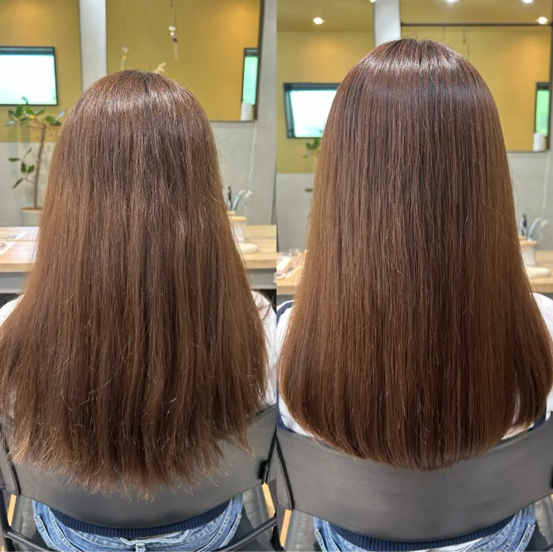 ロング パーマ 髪質改善 ストレートパーマ カット 縮毛矯正 トリートメント hubhair レイヤー/透明感のヘアスタイル