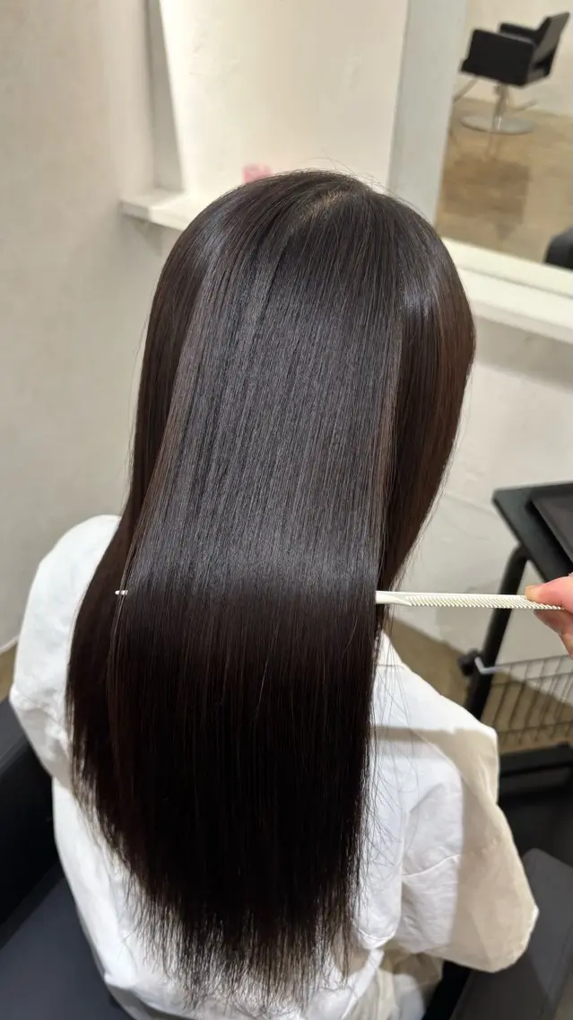 ロング 縮毛矯正 トリートメント miyon/ RINOA🇰🇷のヘアスタイル