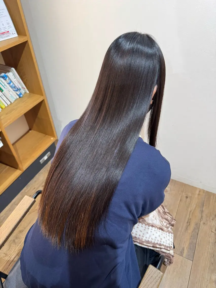💛4月末まで！残り3人だけ65%OFF💛似合わせカット&酸性ストレート&髪質改善トリートメントの写真