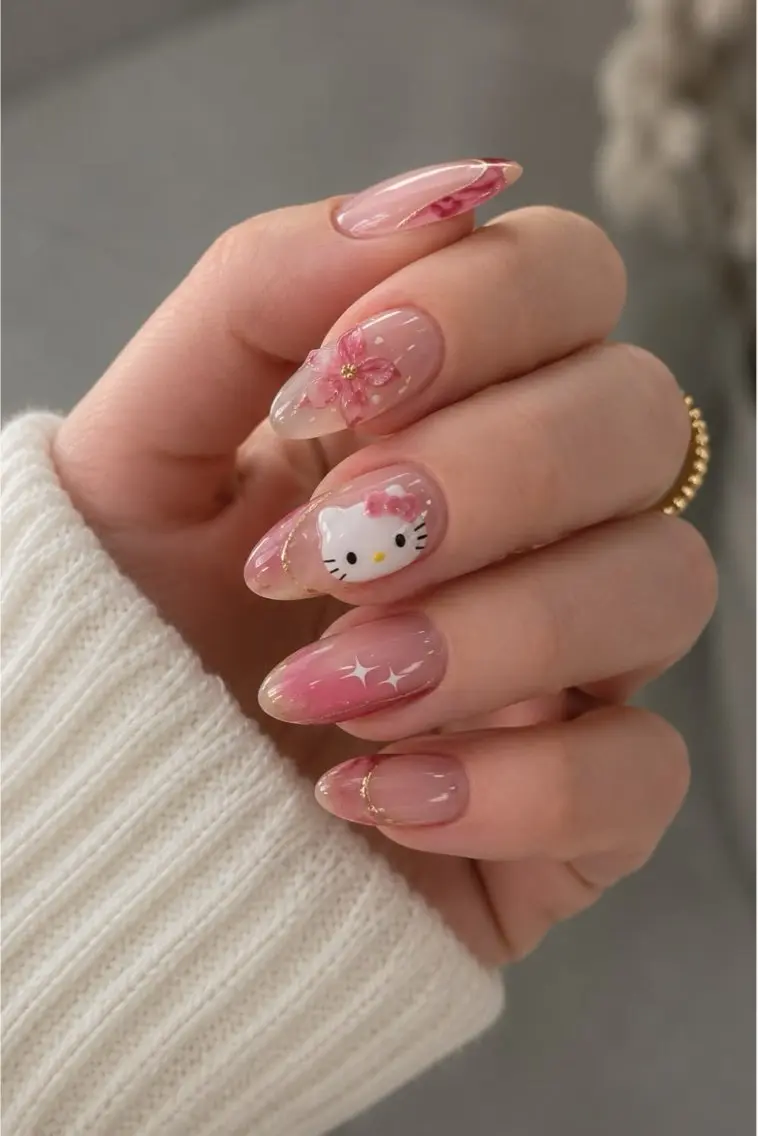 ネイル アートネイル フラワーネイル ジェルネイル キラキラネイル 韓国ネイル ハンドネイル ハンドケア Nova Nail Salonのネイルデザイン
