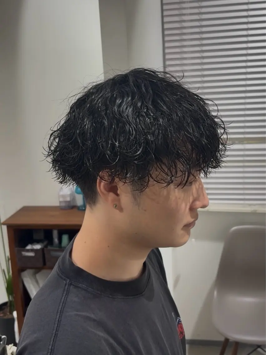 メンズ メンズパーマ 波巻きパーマ カット パーマ メンズパーマ 渡辺将功のヘアスタイル