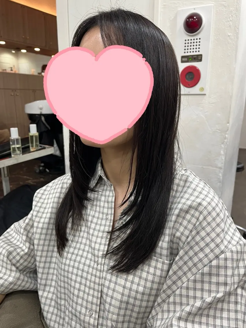 ロング カット 縮毛矯正🌟カラー╱ ╱いいじまのヘアスタイル