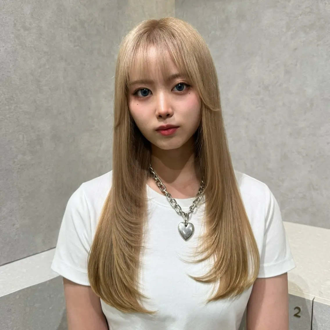 ロング カラー カット ヘアカラー 💗韓国/ワンホン/ レイヤー💙Sayaのヘアスタイル