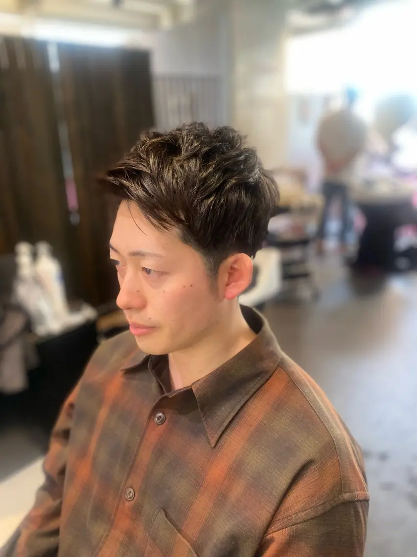 メンズ カット➕パーマ 初回割引の写真