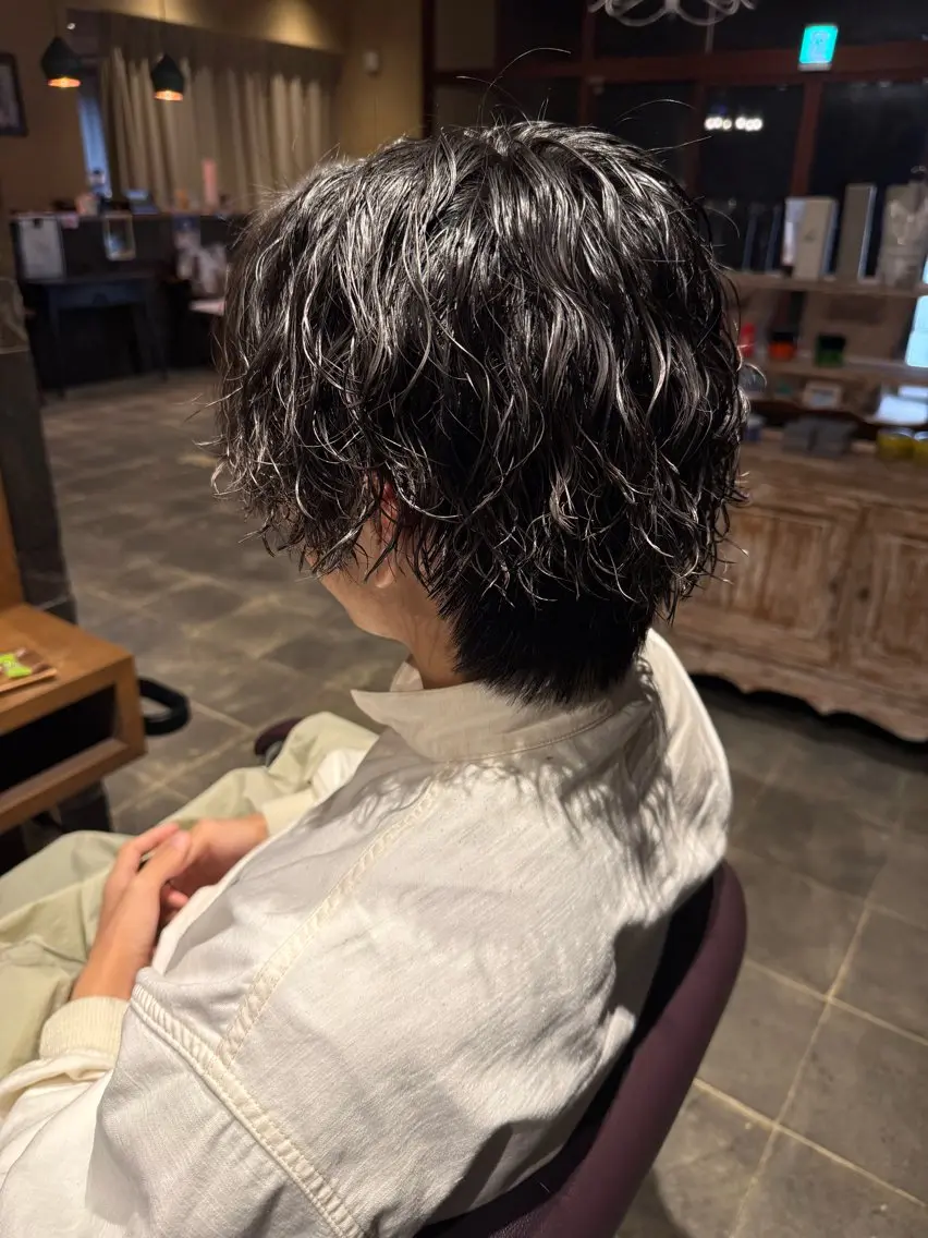 パーマ メンズ カット ありま ゆうなのヘアスタイル
