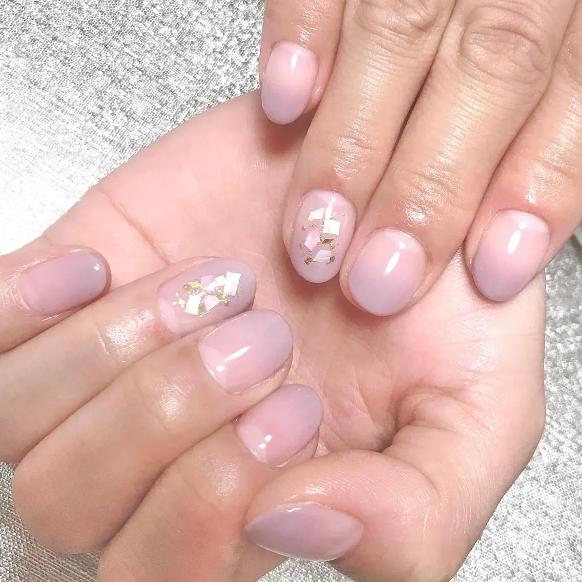 ネイル グラデーション オフィスネイル シンプルネイル ステラ marikominoのネイルデザイン