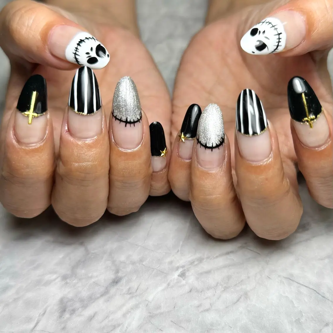 ネイル ハロウィン ハンドネイル Mnailsalon フィルイン対応サロンのネイルデザイン