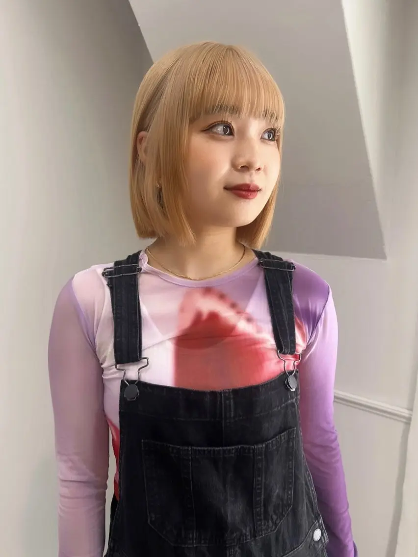 ショート カラー ブリーチ ケアブリーチ 透明感カラー デザインカラー ダブルカラー ハイトーン/ボブ 🎀sonokaのヘアスタイル
