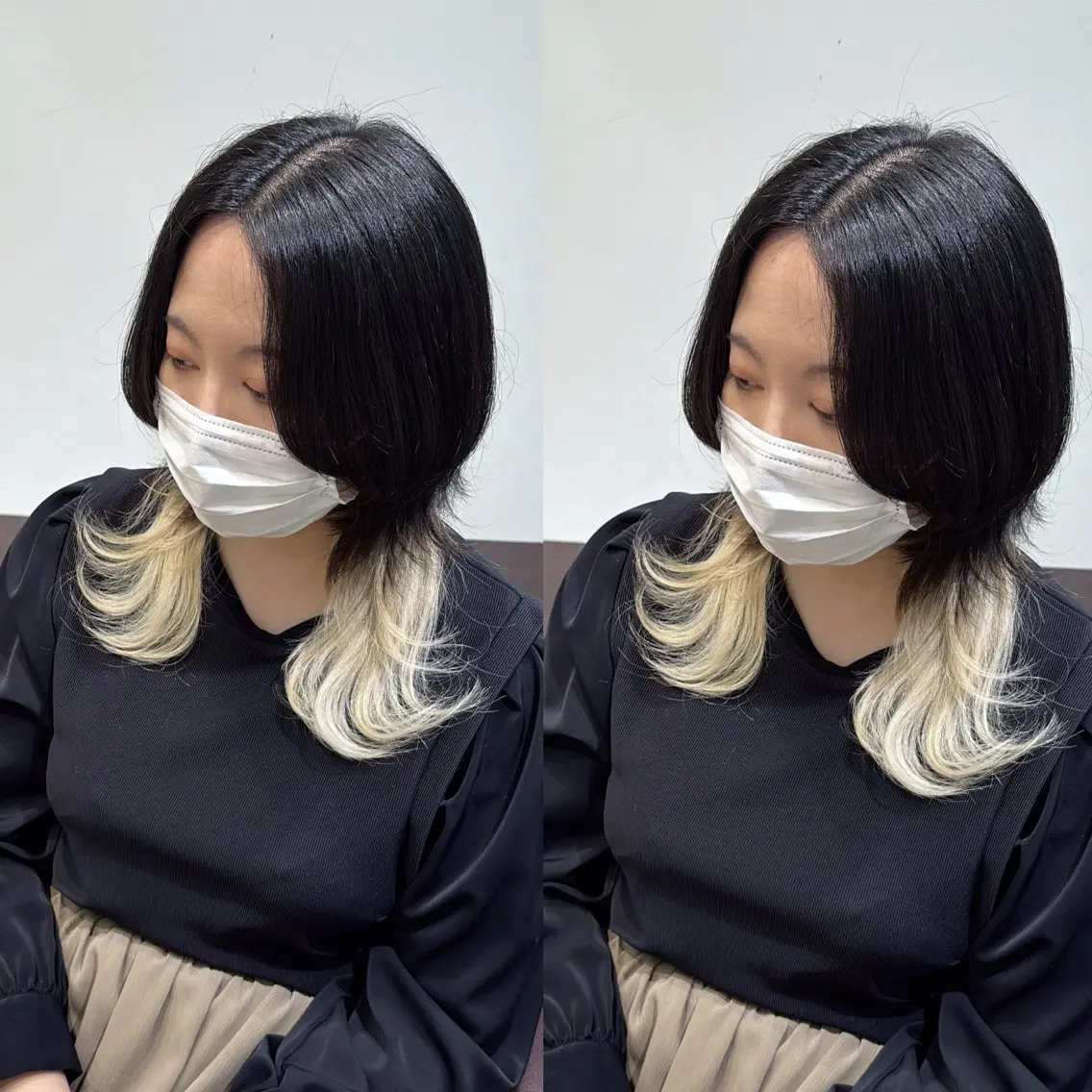 セミロング カラー カット ヘアカラー Minami. 🩵 再現性特化ヘアのヘアスタイル