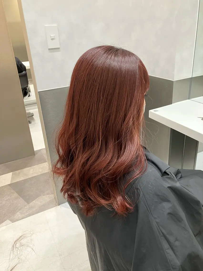ロング カラー カット ヘアカラー トリートメント 💖ブリーチなし透明 感💖ASAHIのヘアスタイル