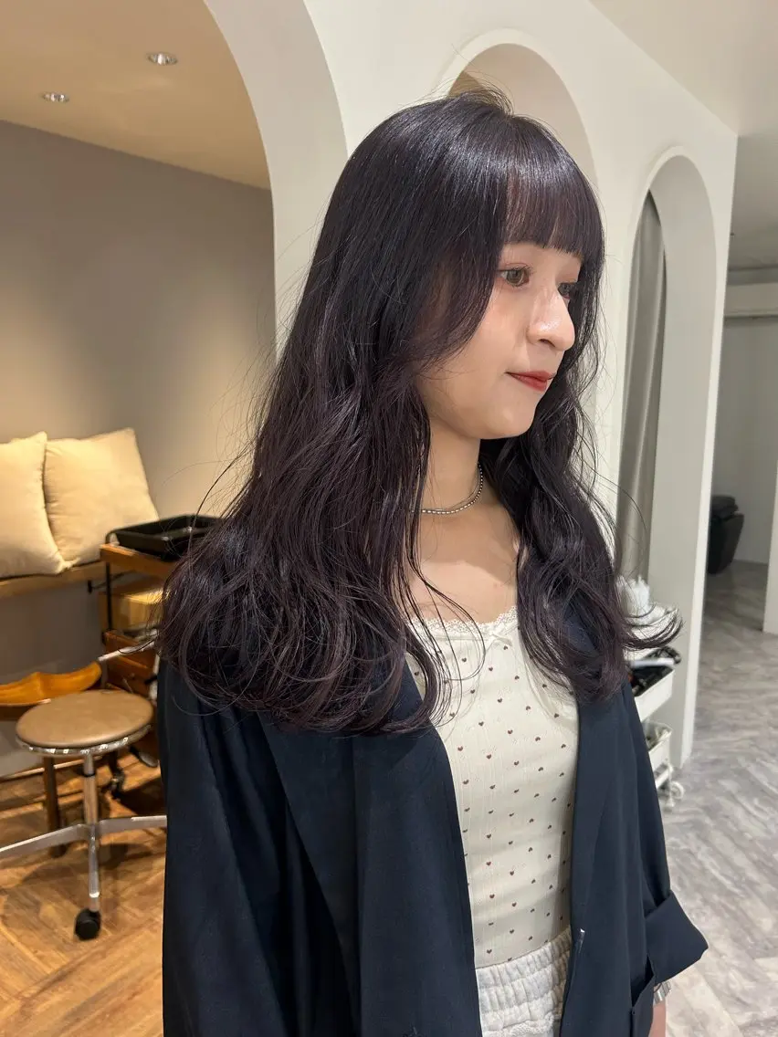 ロング カラー カット ヘアカラー トリートメント ❕マンツーマン施術❕ 🍊Moemiのヘアスタイル
