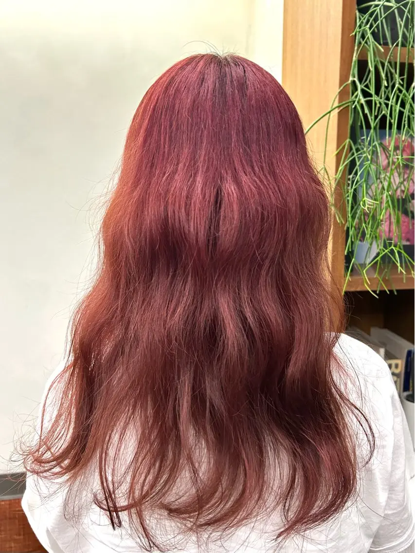 ロング カラー ヘアカラー トリートメント 💎透明感カラー💎 bAteAu あまねのヘアスタイル
