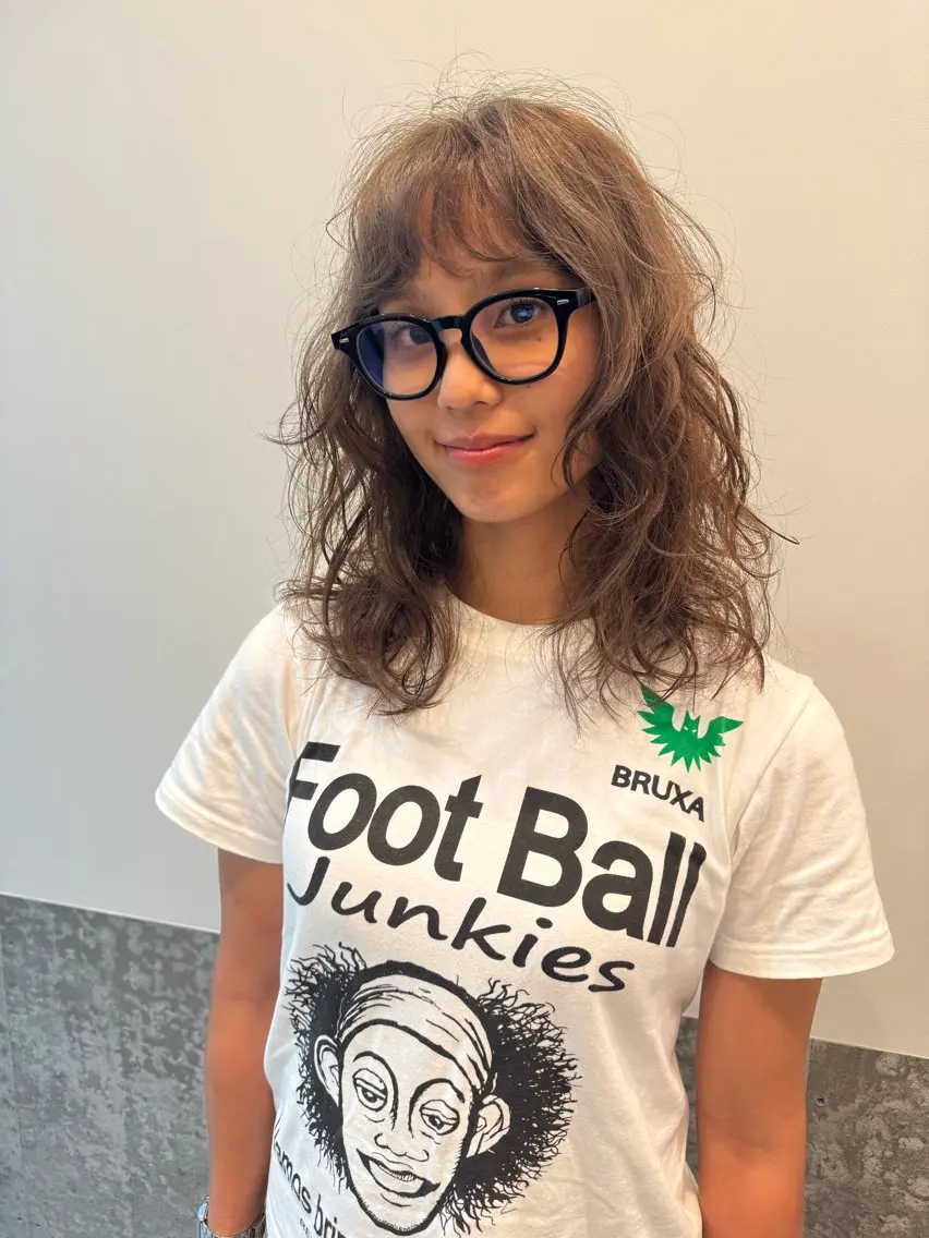 ミディアム パーマ ミディアムパーマ カット パーマ トリートメント センスをお届けします 大谷将生infpのヘアスタイル
