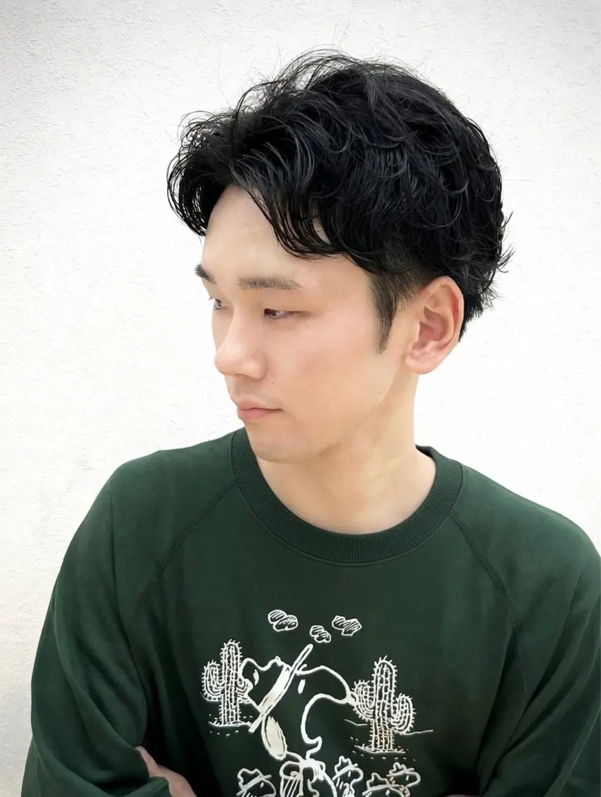パーマ メンズ カット パーマ たけなか ゆいのヘアスタイル