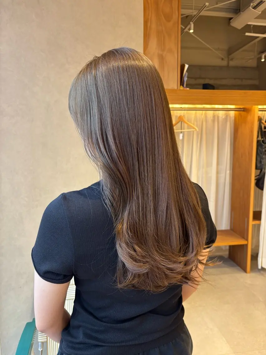 セミロング カラー カット ヘアカラー トリートメント manami / muku.のヘアスタイル