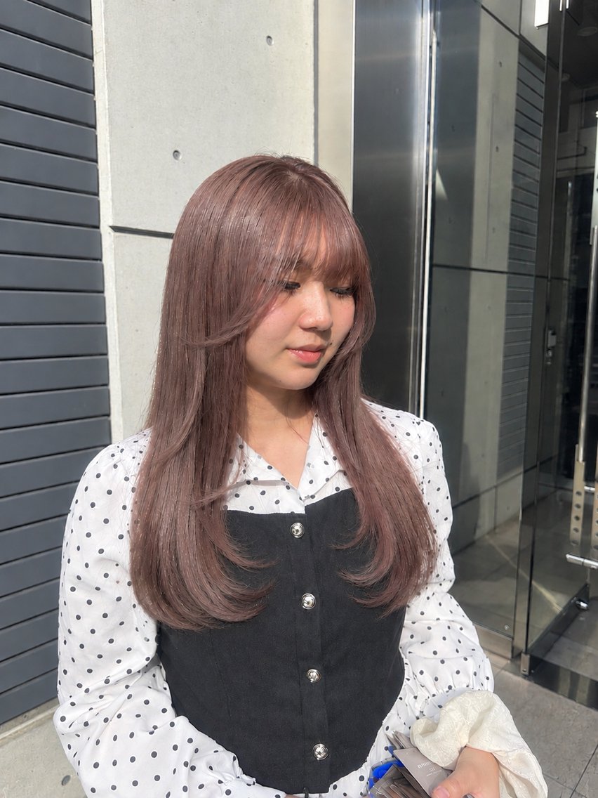 ロング カラー ヘアカラー 名古屋カラー ひかりのヘアスタイル