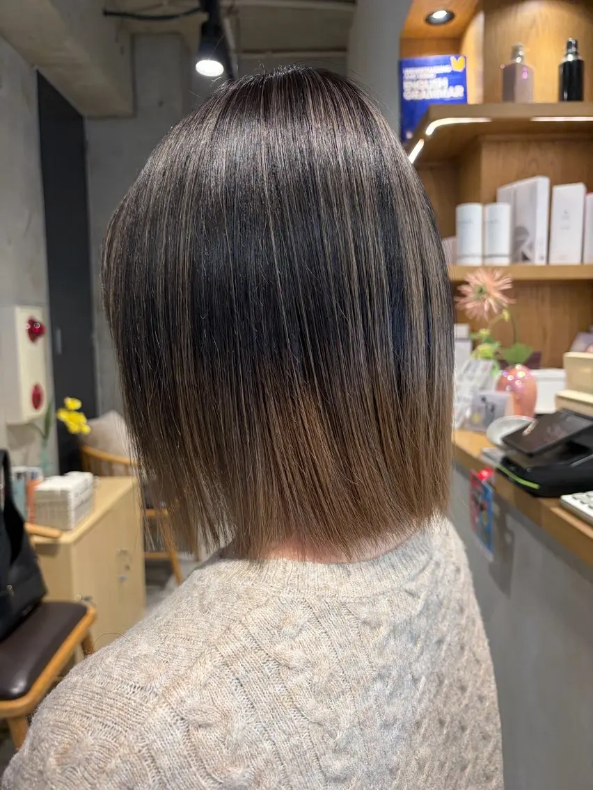 カラー バレイヤージュ ️🩵LUFE ayano️🩵のヘアスタイル