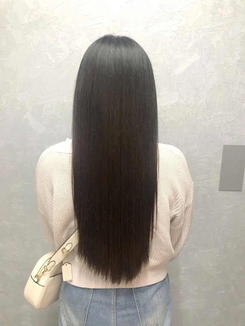 【髪質改善カラー】+カット+【link】 2ステップトリートメント ¥13200の写真
