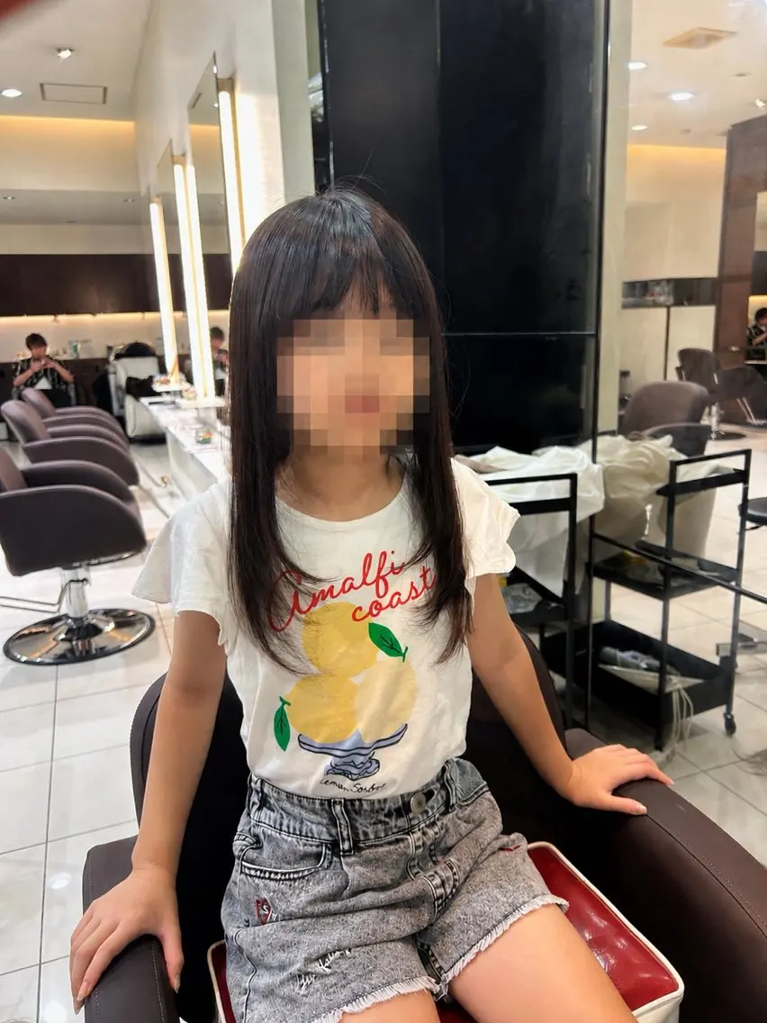 ロング レイヤーカット ロング 森山 愛有菜のヘアスタイル