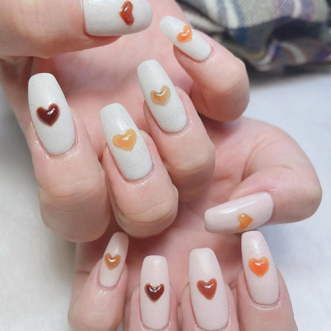 ネイル ハート ハンドネイル kipinail 川﨑えりかのネイルデザイン
